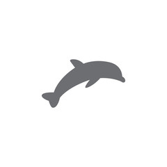 dolphin icon. Simple element illustration. dolphin symbol design template. Can be used for web and mobile