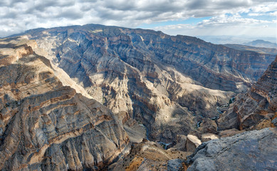 Al Hajar Mountains in Oman