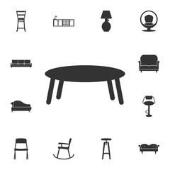 cafe table icon. Detailed set of furniture icons. Premium quality graphic design. One of the collection icons for websites, web design, mobile app
