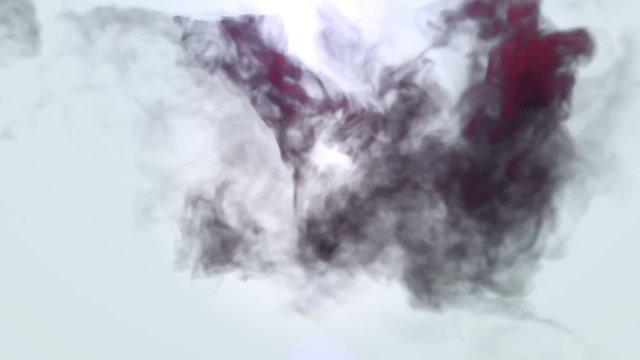 Abstract smoke shape in motion. Colorful smoke making swirls.
