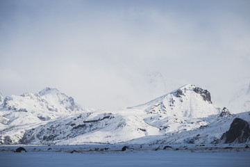 Fototapeta na wymiar Winter Adventure in Thorsmörk, Island