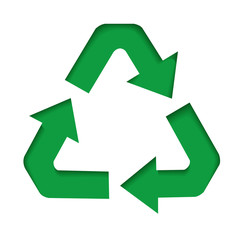 green recycle sign