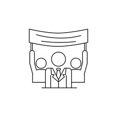 voter propaganda icon. Elements of elections icon. Premium quality graphic design. Signs and symbol collection icon for websites, web design, mobile app, info graphics