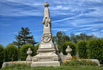 Monument funéraire à Bourg-en-Bresse, Ain, France
