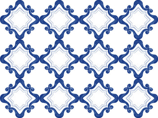 Fototapeta premium Illustration of tiles textured pattern