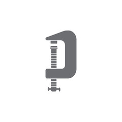 press clamp icon. Simple element illustration. press clamp symbol design template. Can be used for web and mobile