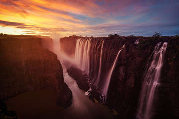 Victoria Falls in Zambia and Zimbabwe - obrazy, fototapety, plakaty
