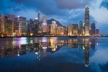 Acrylic prints Hong-Kong Hong Kong skyline