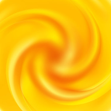 Yellow Swirl Background. Abstract Orange Swirl