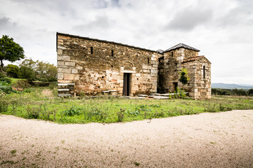 Fototapeta na wymiar Visigothic Basilica of Santa Lucía del Trampal in Extermadura España