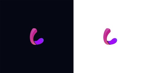 letter L logo template. abstract colorful logo template illustration