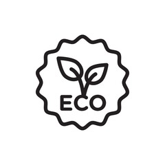 eco nature outlined vector icon. Modern simple isolated sign. Pixel perfect vector  illustration for logo, website, mobile app and other designs