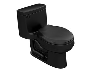 toilet or wc isometric side view isolated on a white background 3d rendering