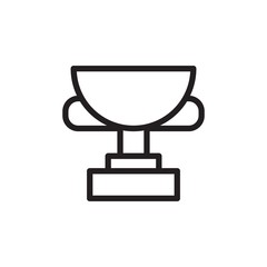 championship cup, award outlined vector icon. Modern simple isolated sign. Pixel perfect vector  illustration for logo, website, mobile app and other designs