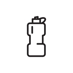 sports water bottle outlined vector icon. Modern simple isolated sign. Pixel perfect vector  illustration for logo, website, mobile app and other designs