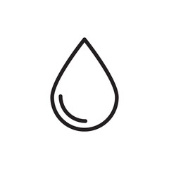 water drop outlined vector icon. Modern simple isolated sign. Pixel perfect vector  illustration for logo, website, mobile app and other designs