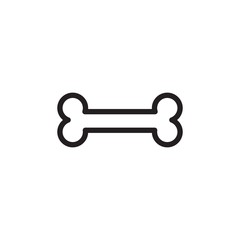 bone outlined vector icon. Modern simple isolated sign. Pixel perfect vector  illustration for logo, website, mobile app and other designs