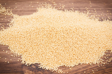 Heap of amaranth containing vitamins, minerals and dietary fiber, gluten free nutrition concept