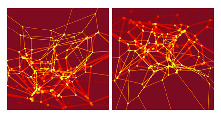 Lattice structure. Science or technology background. Graphic design. 3d grid surface. Abstract vector illustration.
