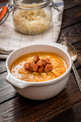 sauerkraut soup with cabbage