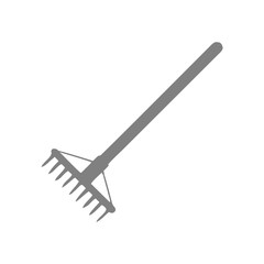Garden rake. Vector Illustration