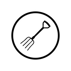 Garden forks. Vector Illustration