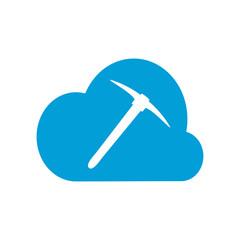 Pickaxe icon. Vector Illustration