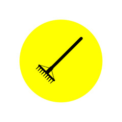 Garden rake. Vector Illustration
