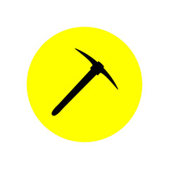 Pickaxe icon. Vector Illustration