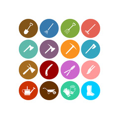 Tools icon. Flat vector icon set