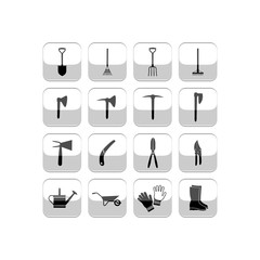 Tools icon. Flat vector icon set