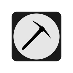 Pickaxe icon. Vector Illustration