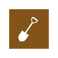 Shovel icon. Vector Illustration