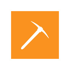 Pickaxe icon. Vector Illustration
