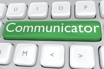 Communicator - information concept
