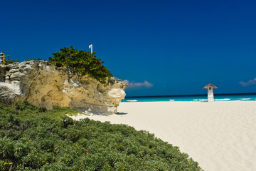 Cancun Beach and Hill