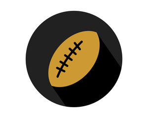 black circle rugby ball sports equipment tool utensil image vector