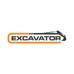 excavator logo vector