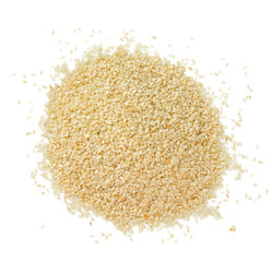 sesame seeds isolated on white