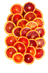 blood orange isolated on white