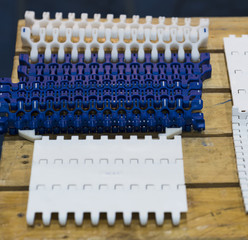 Platic belt conveyor part for food production line industry