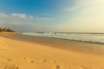 Landscape of beach and sea