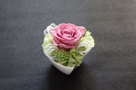 プリザーブドフラワーアレンジメント作品