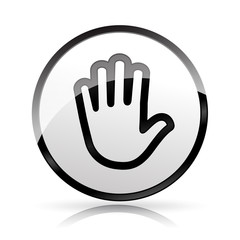 hand icon on white background