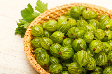 Gooseberries in the bowl