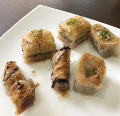 Traditional arabic dessert baklava