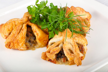 Pastry with meat