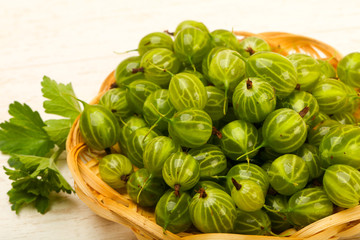 Gooseberries in the bowl