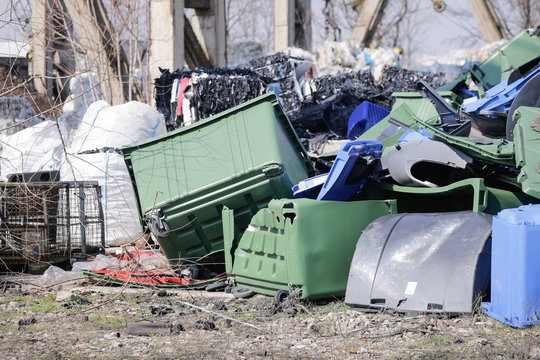 Pile of plastic waste