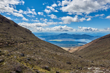 Views along the trail of the Tongariro Alpine Crossing, New Zealand